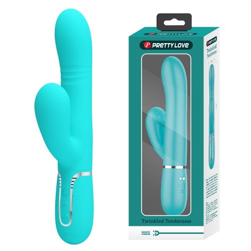 Pretty Love Mariana Twinkled Tenderness Green - G-pont vibrátor, klitoriszkaros vibrátor 22,6 cm