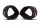 Hand Cuffs Grain Leather Black - Bilincs