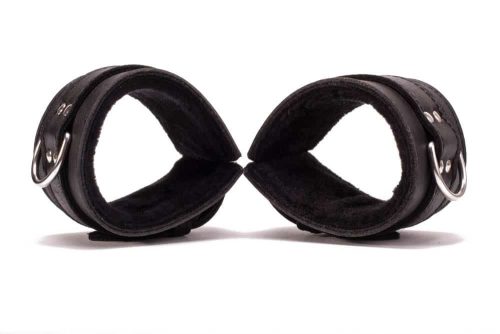 Hand Cuffs Grain Leather Black - Bilincs
