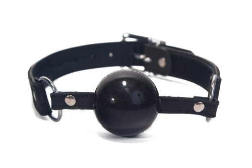Silicone Ball Gag Black - Szájpecek