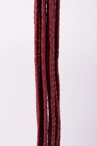 Kid Handle Kid Leather Braided Tails Pink - korbács 75 cm