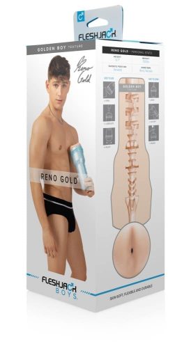 Fleshjack Boys Reno Gold Golden Boy - Élethű ánusz