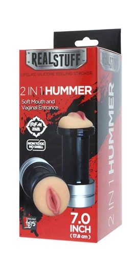 RealStuff 2 in 1 Hummer Mouth & Vagina - Élethű vagina és száj