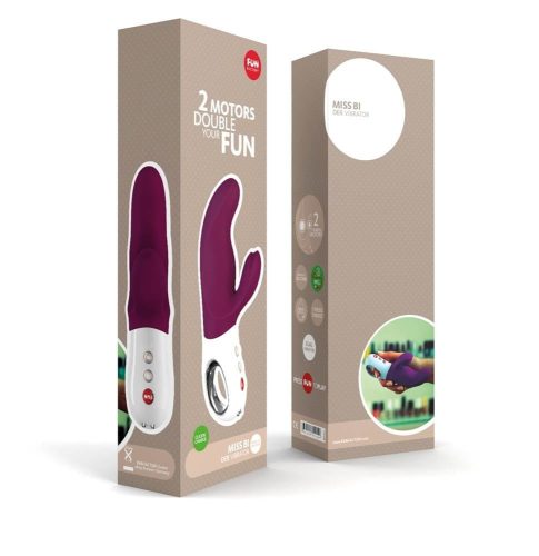 Miss Bi Purple - Klitoriszkaros vibrátor 17 cm
