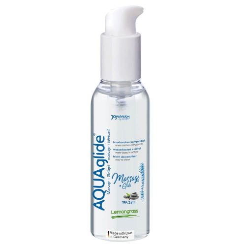 AQUAglide Massage - Citromfú illatú, síkoístó és masszázsolaj 200 ml