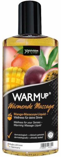 WARMup - Forrósító hatású, magó és maracuja illatú masszázsolaj 150 ml