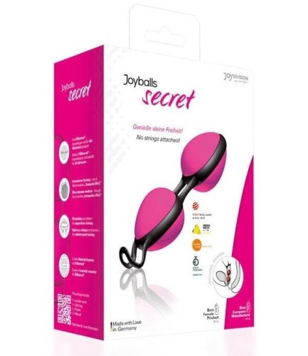 Joyballs Secret Pink Black - Szilikon gésagolyók