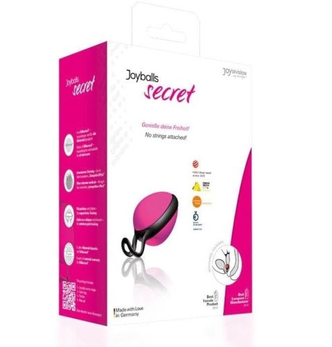 Joyballs Secret Single Pink Black - Szilikon gésagolyó