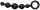 Joyballs Anal Wave Short Black - Anál golyósor