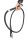Rhinestone Handle Whip Black - Korbács 137 cm
