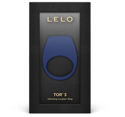 TOR 3 Base Blue - Szilikon, vibrációs péniszgyűrű