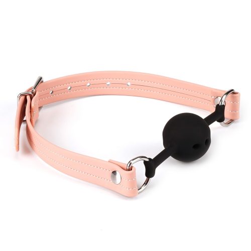 Pink Organosilicon Ball Gag - Szájpecek