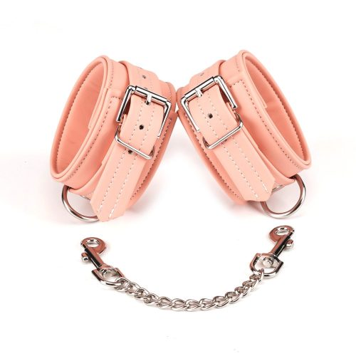 Pink Organosilicon Ankle Cuffs - Bilincs