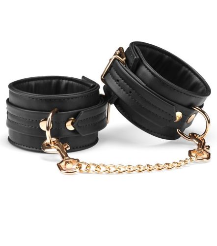 Black Organosilicon Ankle Cuffs - Boka bilincs