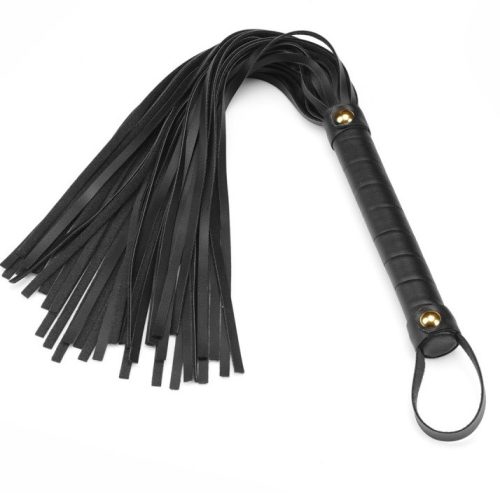 Black Organosilicon Flogger - Korbács 44 cm