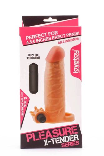 Pleasure X-Tender Vibrating Penis Sleeve #1 - Vibrátoros pénisz hosszabbító