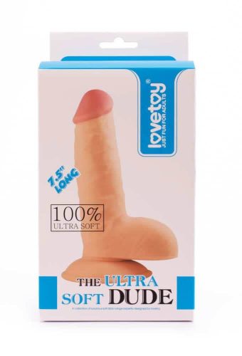 7.5" The Ultra Soft Dude  4 - Élethű dildó 18 cm