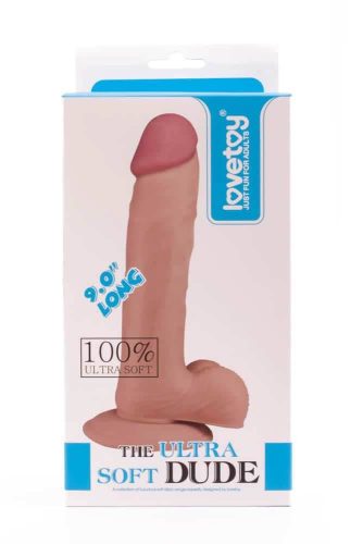 9" The Ultra Soft Dude - Élethű dildó 22,8 cm