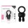 Power Clit Cockring Black 2 - Vibrációs péniszgyűrű