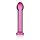 Glass Romance Pink 1 - Üveg dildó 16 cm