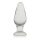 Glass Romance Anal Plug Clear - Üveg dildó 12 cm