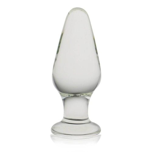Glass Romance Anal Plug Clear - Üveg dildó 12 cm