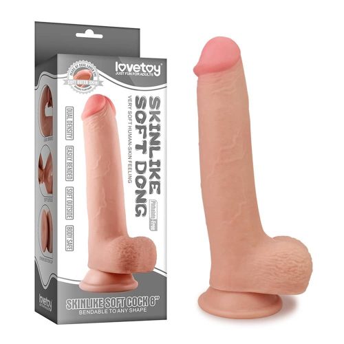8" Skinlike Soft Dong - Élethű dildó 23 cm