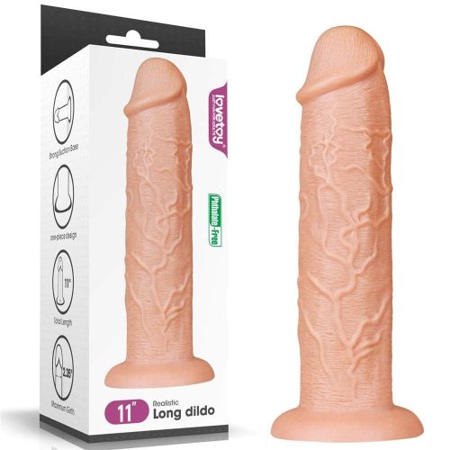11'' Realistic Long Dildo Flesh - Élethű dildó 28 cm