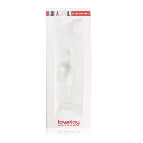 4.5" Glass Romance Anal Plug Clear - Anál plug 11,3 cm