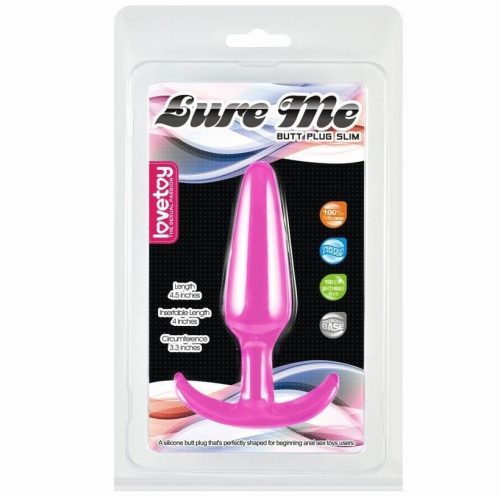 LURE ME Classic Anal Plug S Pink - Anál plug 10 cm