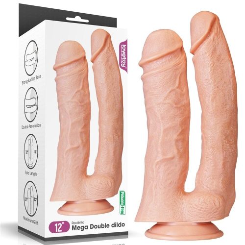12'' Realistic Mega Double Dildo - Dupla dildó 33 cm