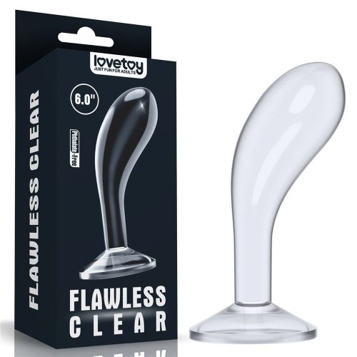 6.0'' Flawless Clear Prostate Plug - Anál plug 15 cm