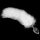 Metal Anal Tail White 1 - Fém Anál plug 8,5 cm
