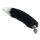 Metal Anal Tail White+Black 1 - fém anál plug 8,5 cm
