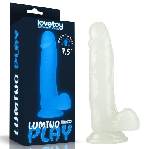7.5'' Lumino Play Dildo - Élethű dildó 19 cm