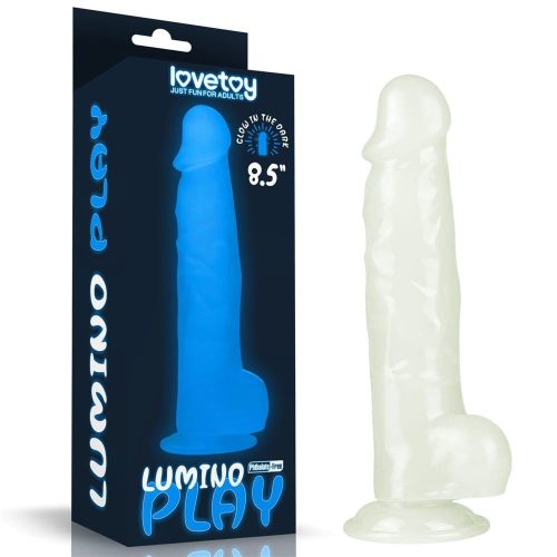 8.5" Lumino Play Dildo - Élethű, világítós didldó 21,5 cm