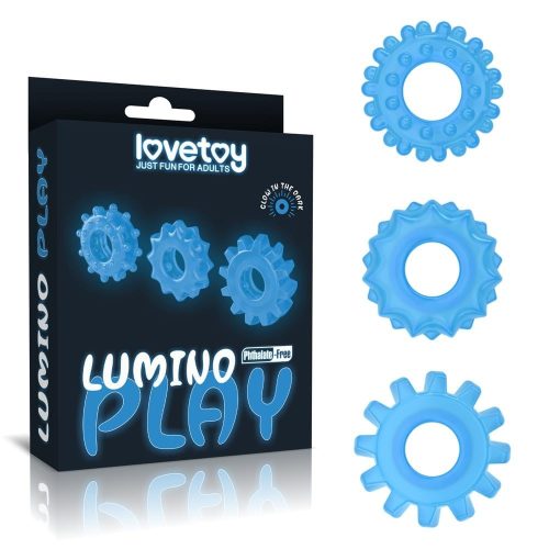 Lumino Play Penis Ring 3 pcs - Péniszgyűrű 3 db