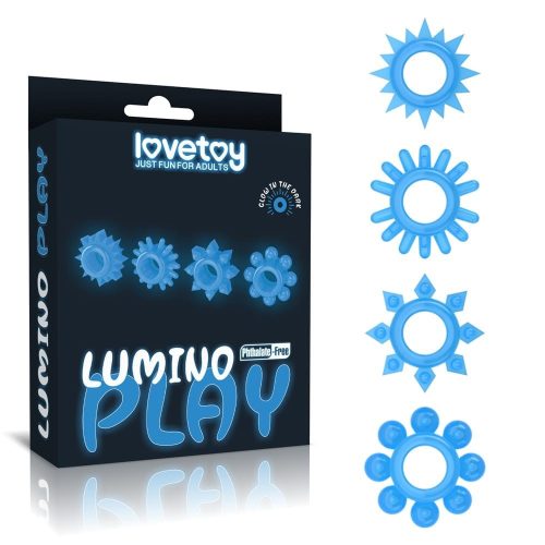 Lumino Play Penis Ring - Péniszgyűrűk 4 db