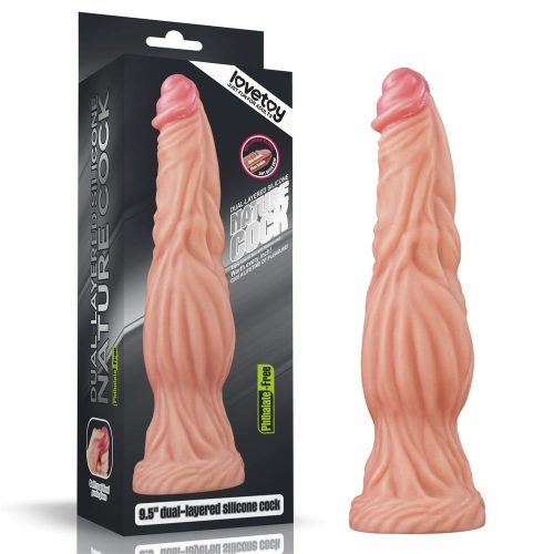 9.5" Dual-Layered Sillicone Cock - Élethű dildó 24,5 cm