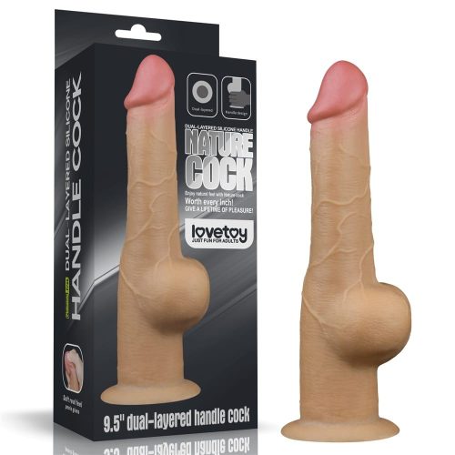 9.5'' Handle Cock - Élethű dildó 25 cm