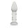 5.5" Glass Romance Clear - Üveg dildó 13,9 cm