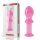 4.5" Glass Romance Pink - üveg anál plug 11,5 cm
