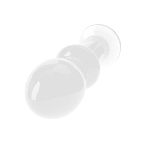 4.5" Glass Romance Clear - Üveg plug 11,5 cm
