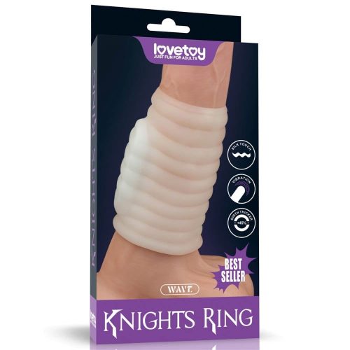 Vibrating Spiral Knights Ring (White) IV - Pénisz feltét