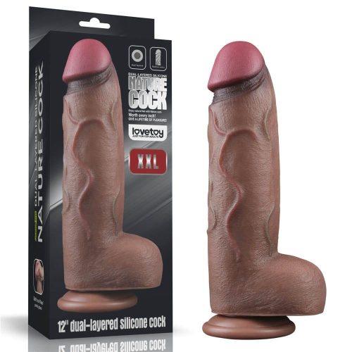 12'' Dual Layered Silicone Cock XXL - Élethű dildó 31 cm