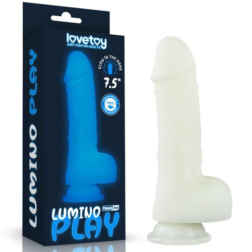 7.5'' Lumino Play Silicone Dildo - Élethű dildó 19,3 cm