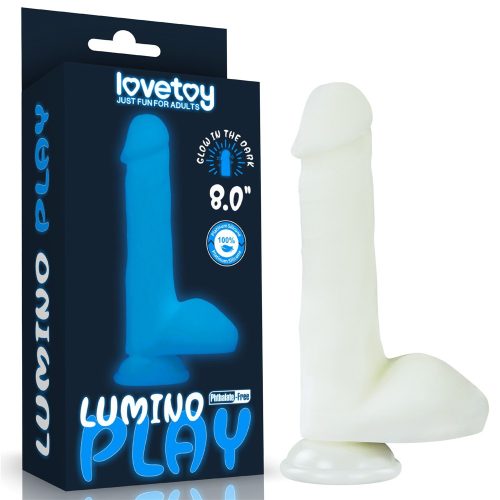 8.0'' Lumino Play Silicone Dildo - Élethű dildó 21 cm