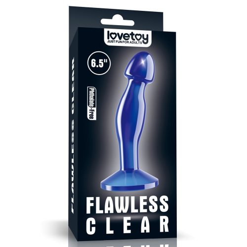 Flawless Clear Prostate Plug 6.5'' Blue - Prosztata vibrátor