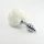 Spiral Pompon Metal Plug White - Anál plug 7 cm