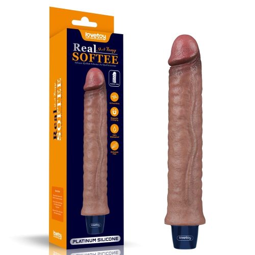 9.5" REAL SOFTEE Rechargeable Silicone - Élethű vibrátor 24,5 cm
